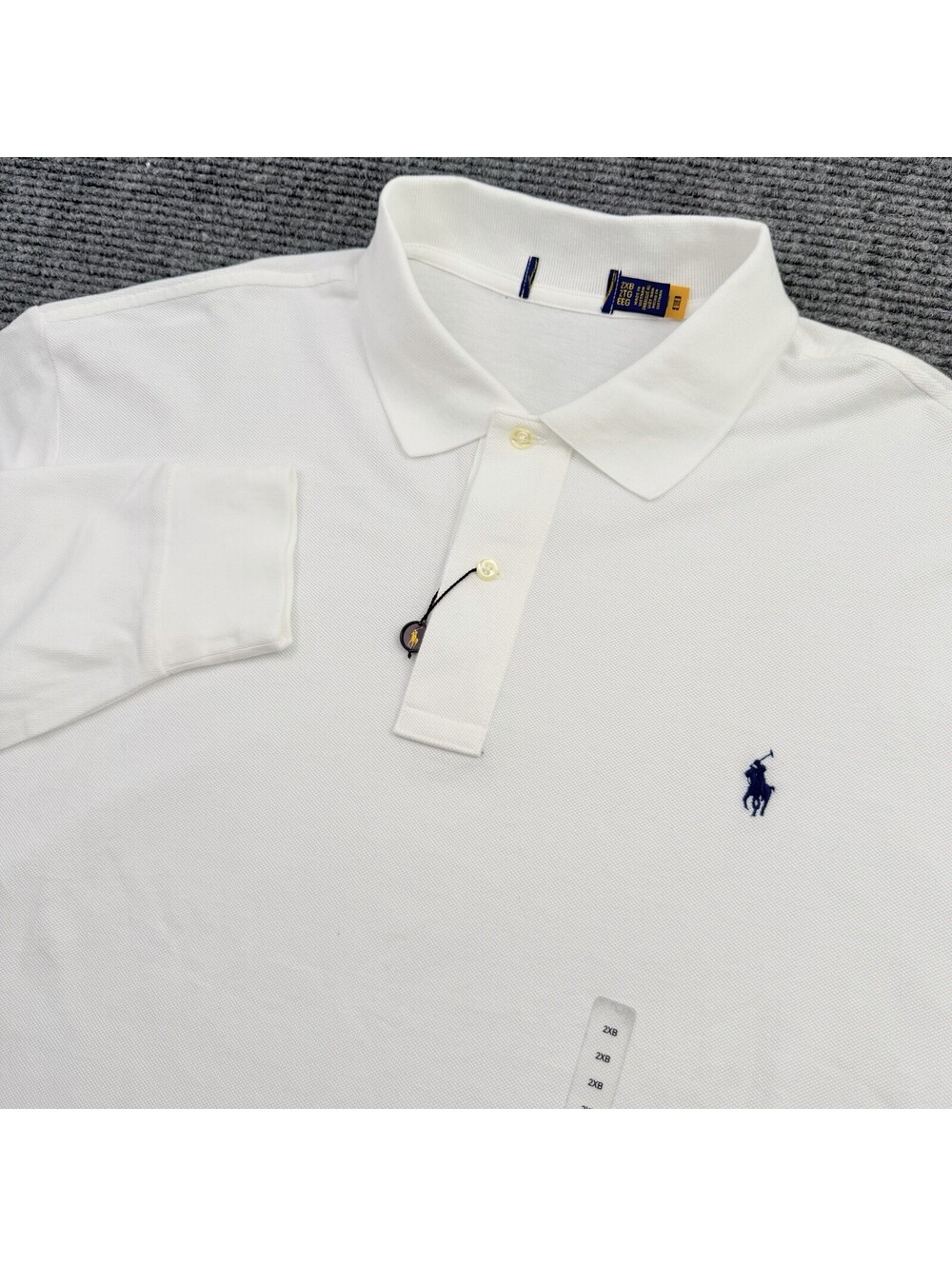 Polo Ralph Lauren Long Sleeve Polo Shirt White Men’s Size 2XB Big & Tall NWOT
